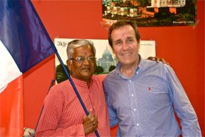 v soirée indienne avec le maire de Collioure