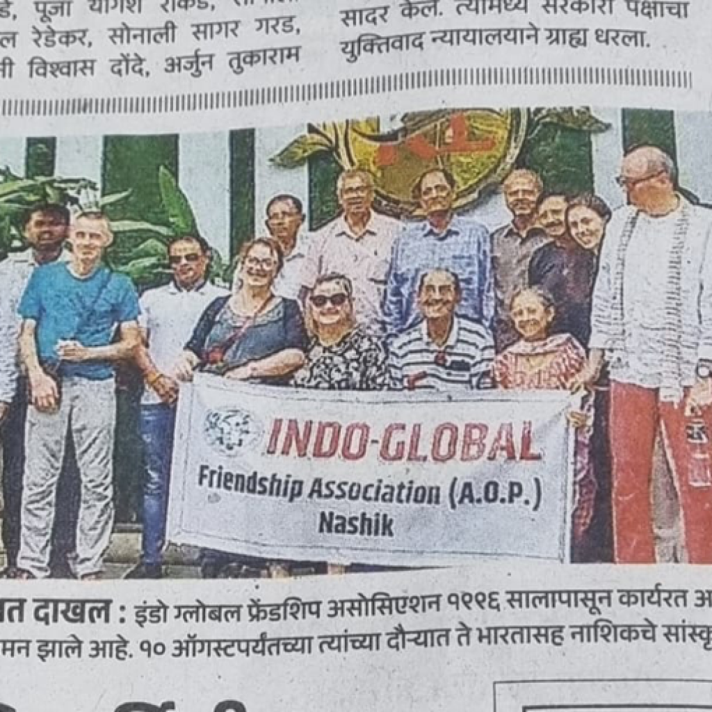 Accueil par Indo-Global Friendship association Nashik